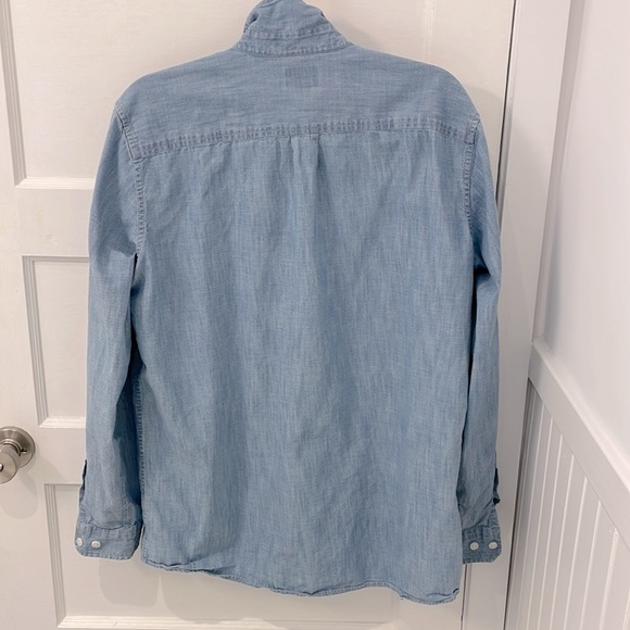 L.L. Bean Blue Button Down - Picture 3 of 4